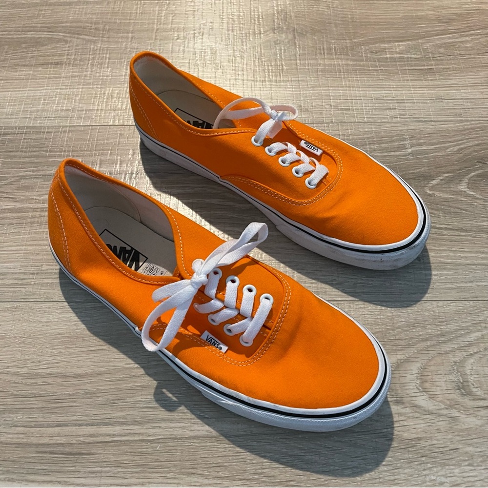 Orange vans shoes